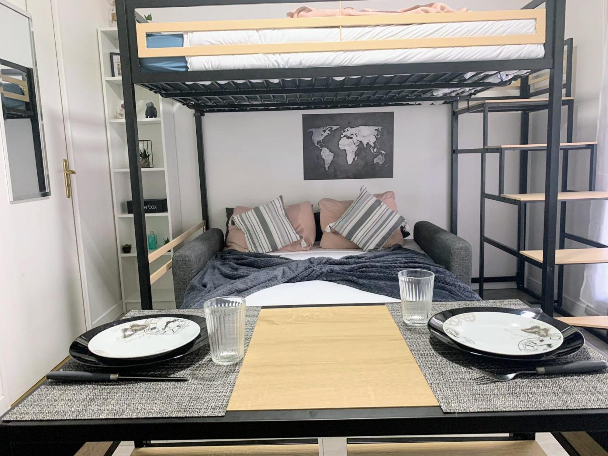 Studio - 1 Min Rer - 10Min Disney & 30 Min Paris - Free Parking & Wifi Apartment Bussy-Saint-Georges Luaran gambar